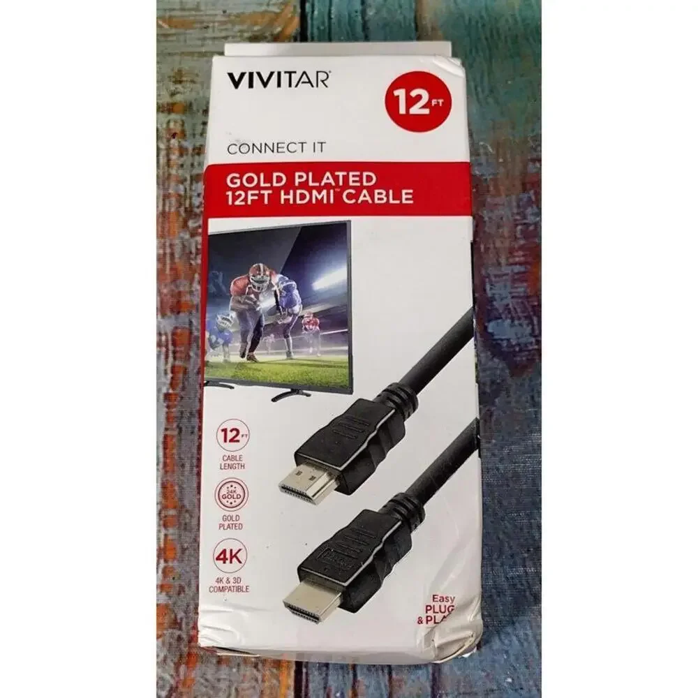 Vivitar Gold‎ Plated 12ft HDMI Cable